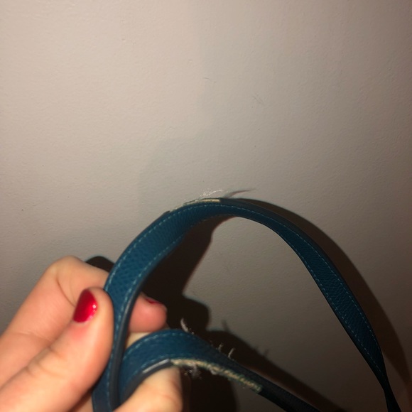 Coach Lathe Blue leather tote bag - Picture 2 of 5